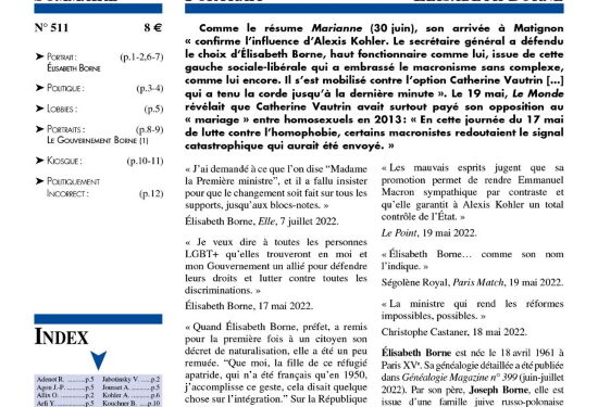 Faits & Documents : Portrait exclusif d’Elisabeth Borne