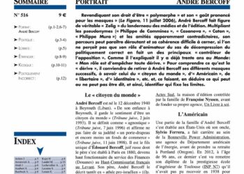Faits & Documents – Portrait : André bercoff