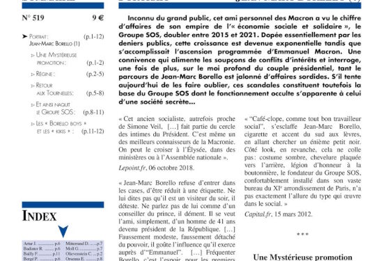 Faits & Documents – Portrait : Jean-Marc Borello (1)