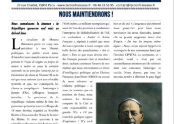 L’Écho d’AF : Nous maintiendrons !