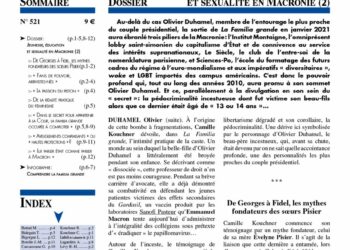 Faits & Documents – Jeunesse, éducation et sexualité en Macronie (2)