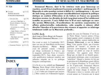 Faits & Documents – Jeunesse, éducation et sexualité en Macronie (5)