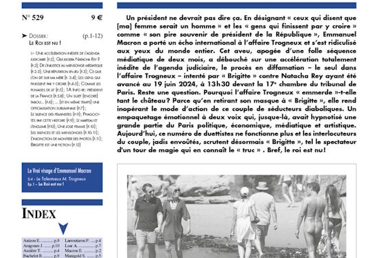 Faits & Documents : Le roi est nu