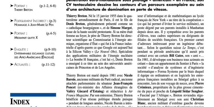 Faits & Documents : Thierry Breton