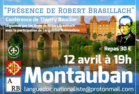 Présence de Robert Brasillach – Thierry Bouclier – Montauban – 12 avril 2025