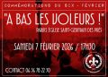 Six Février : « À bas les voleurs ! » –  Saint-Germain-des-Prés – 7 février 2026