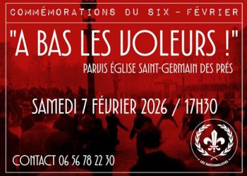 Six Février : « À bas les voleurs ! » –  Saint-Germain-des-Prés – 7 février 2026