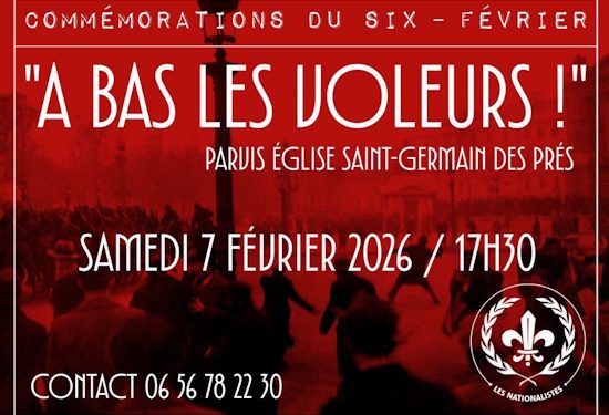 Six Février : « À bas les voleurs ! » –  Saint-Germain-des-Prés – 7 février 2026