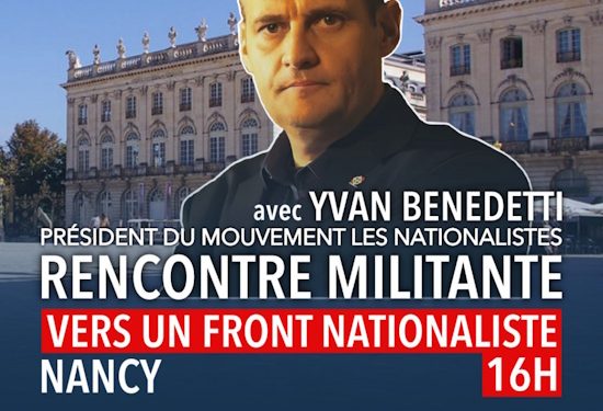 Vers un Front Nationaliste – Avec Yvan Benedetti – Nancy – 21 mars 2026