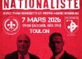 Vers un Front Nationaliste avec Pierre-Marie Bonneau et Yvan Benedetti – Toulon – 7 mars 2026