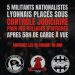 5 militants nationalistes poursuivis à Lyon pour des collages d’affiches – C.L.A.N.
