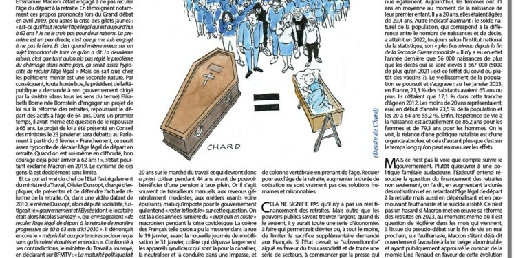 Réforme des retraites : ce que l’on nous cache