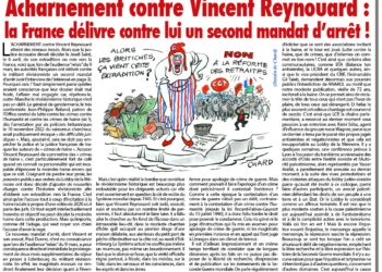 Acharnement contre Vincent Reynouard : la France délivre contre lui un second mandat d’arrêt !