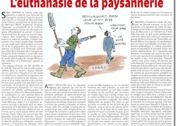 L’euthanasie de la paysannerie – Rivarol
