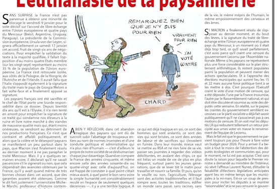 L’euthanasie de la paysannerie – Rivarol