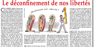 Nos vœux pour 2021 :  Le déconfinement de nos libertés