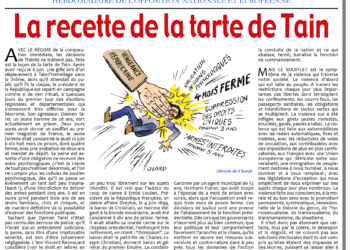 La recette de la tarte de Tain