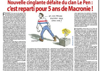 Rivarol : Nouvelle cinglante défaite du clan Le Pen : c’est reparti pour 5 ans de Macronie !