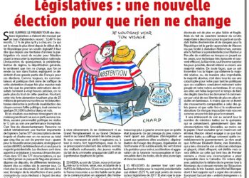 Rivarol : Législatives : une nouvelle élection pour que rien ne change