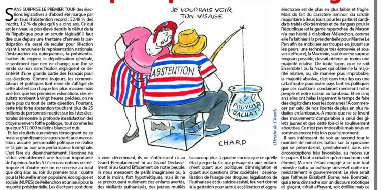 Rivarol : Législatives : une nouvelle élection pour que rien ne change