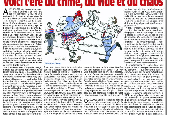 Rivarol : Voici l’ère du crime, du vide et du chaos