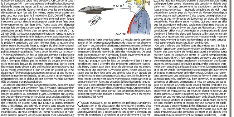 Rivarol : Trump : un misérable laquais du sionisme !