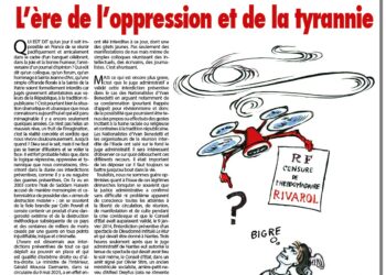 L’ère de l’oppression et de la tyrannie