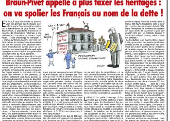 Braun-Pivet appelle à plus taxer les héritages : on va spolier les Français au nom de la dette ! – Rivarol