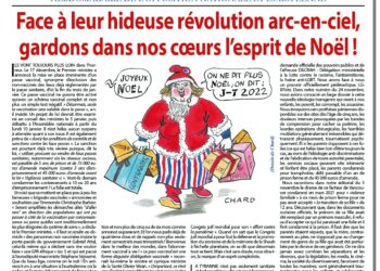 Hebdo – Nouveauté : Face à leur hideuse révolution arc-en-ciel, gardons dans nos cœurs l’esprit de Noël ! – Rivarol