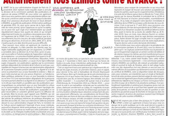 Acharnement tous azimuts contre RIVAROL ! – Rivarol