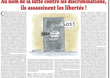Au nom de la lutte contre les discriminations, ils assassinent les libertés ! – Rivarol