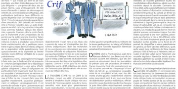 Dîner du CRIF : vers la pénalisation de l’antisionisme – Rivarol