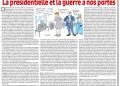 La présidentielle et la guerre à nos portes – Rivarol