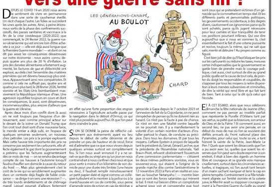 Vers une guerre sans fin ? – Rivarol