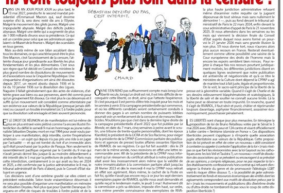 Ils vont toujours plus loin dans la censure ! – Rivarol