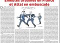 Emeutes urbaines en France et Attal en embuscade – Rivarol