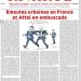 Emeutes urbaines en France et Attal en embuscade – Rivarol