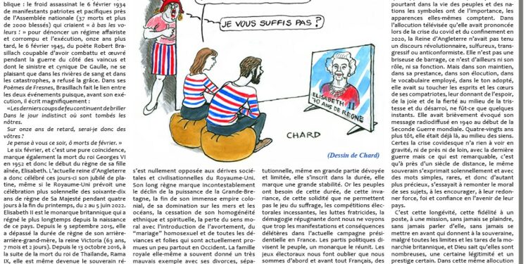 Rivarol : Les leçons des 70 ans de règne d’Elisabeth II
