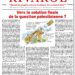 Rivarol : Vers la solution finale de la question palestinienne ?