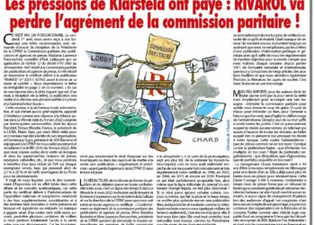 Rivarol : Les pressions de Klarsfeld ont payé : RIVAROL va perdre l’agrément de la commission paritaire !