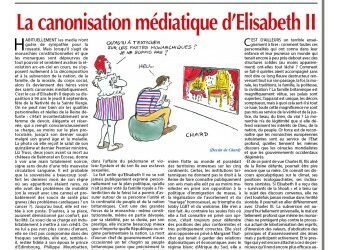 La canonisation médiatique d’Elisabeth II