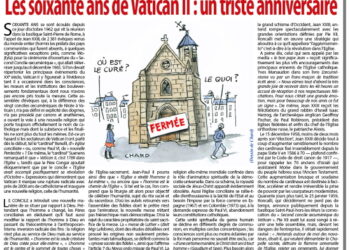 Rivarol – Les soixante ans de Vatican II : un triste anniversaire