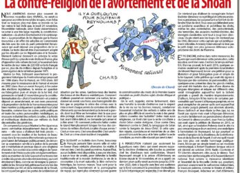 Rivarol : La contre-religion de l’avortement et de la Shoah