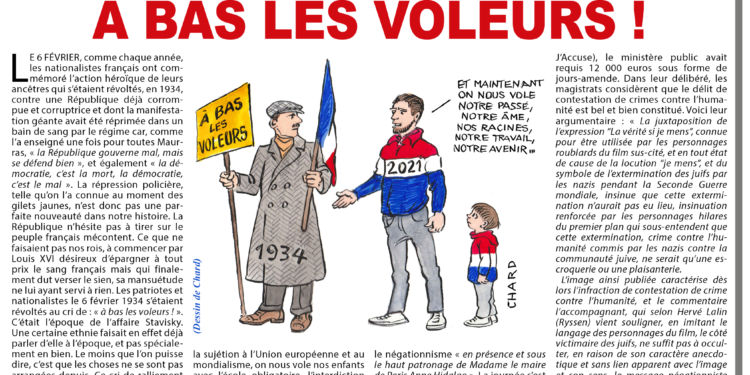 Hier, aujourd’hui, demain, un seul impératif : À BAS LES VOLEURS !