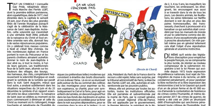 La droite nationale interdite de manifestations, la faune LGBT promue dans ses exhibitions