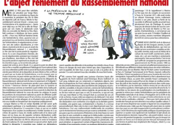 L’abject reniement du Rassemblement national