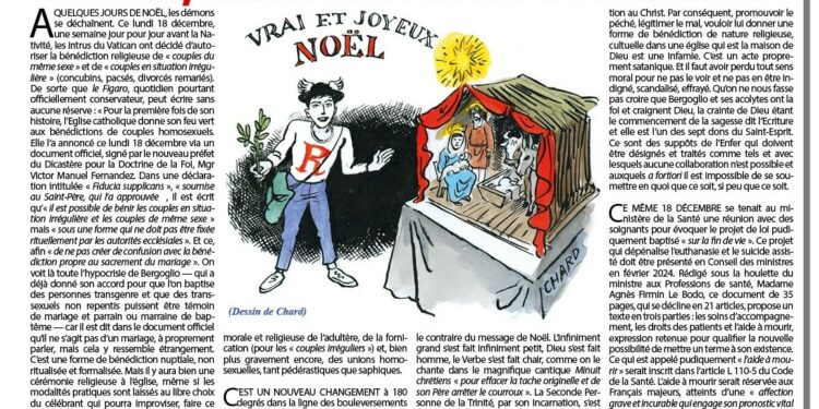 Bergoglio autorise la bénédiction des couples d’invertis, Macron ouvre la voie à l’euthanasie !