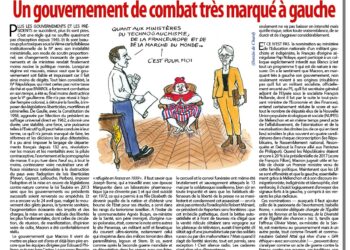 Rivarol : Un gouvernement de combat très marqué à gauche