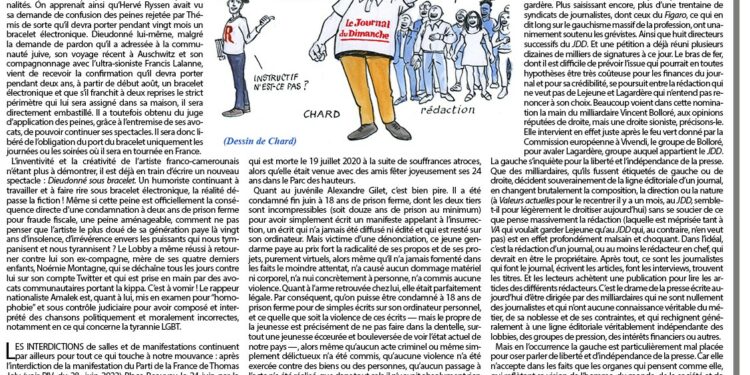 Les droites et la dissidence sont dans le viseur !