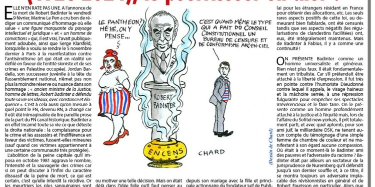 Vers la panthéonisation de Robert Badinter (1928-2024), le pourrisseur en chef ?